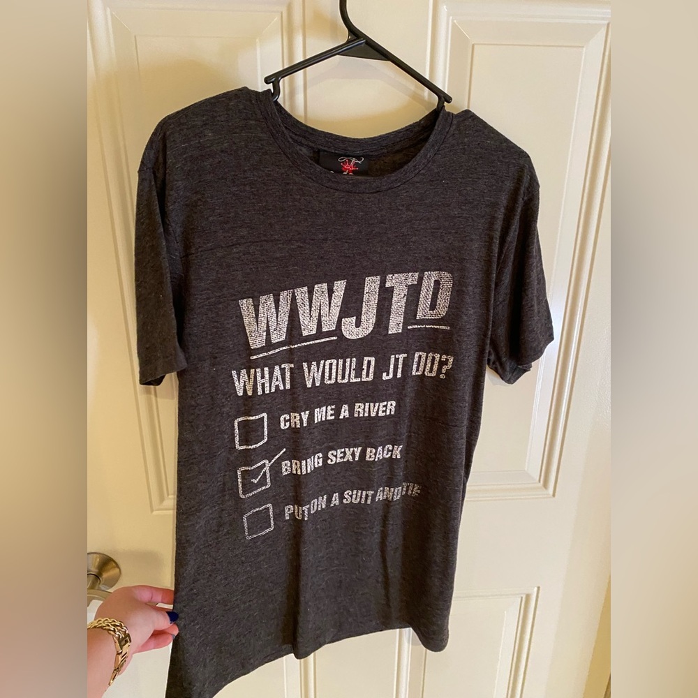 Women’s “What Would JT Do?” Short Sleeve T Shirt